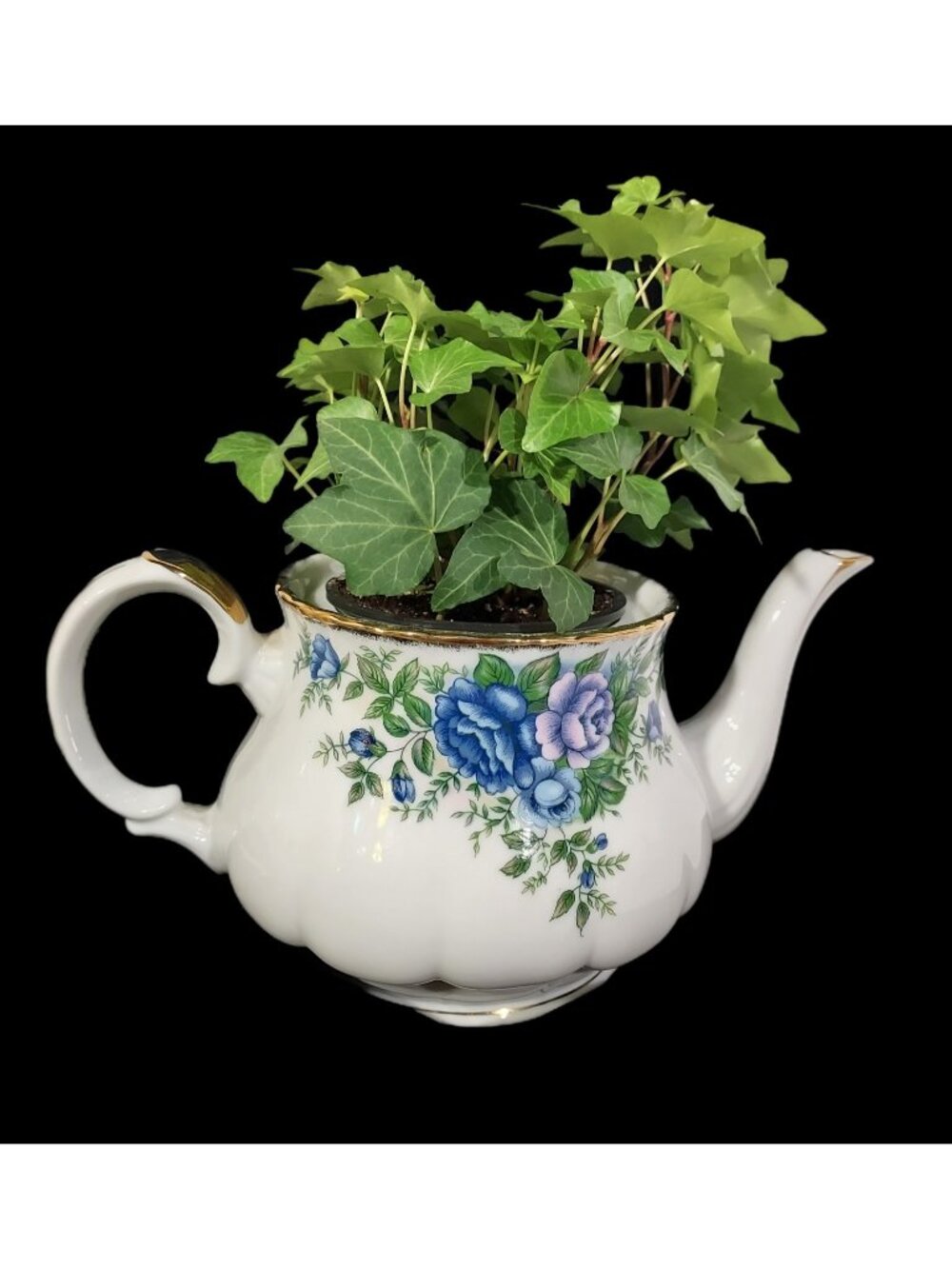 Planter English Garden Teapot Robinson 1989 Designs Japan NO LID